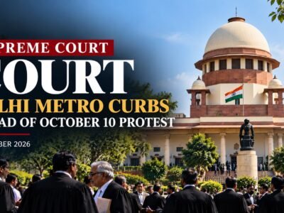Supreme Court Directs Centre to Reconsider Delhi Metro Curbs Ahead of October 10 Protest