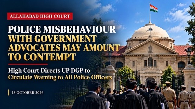 Allahabad High Court Warns Police: Misbehaviour With Government Advocates Communicating Court Orders May Amount to Contempt