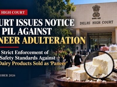 Delhi High Court Seeks Centre and FSSAI Response on PIL Against Non-Dairy Products Sold as Paneer