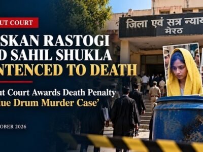 Meerut Blue Drum Murder Case: Muskan Rastogi and Sahil Shukla Sentenced to Death