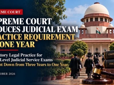 Supreme Court Reduces Judicial Exam Practice Requirement to One Year