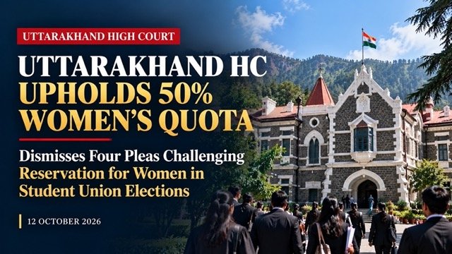 Uttarakhand High Court Upholds 50% Reservation for Women in Student Union Elections, Dismisses Four Pleas